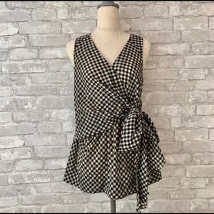 Anthropologie Gingham Top